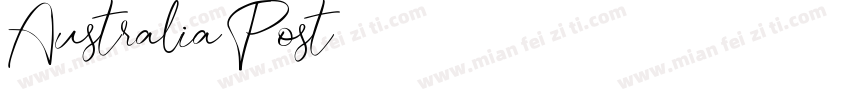 Australia Post字体转换